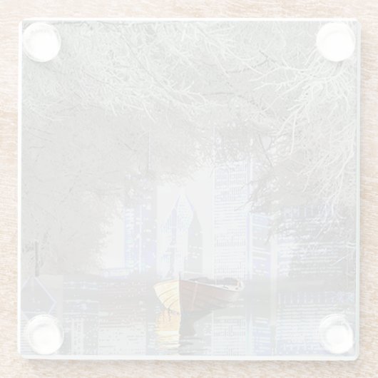 Skyline Glasuntersetzer (Rückseite)