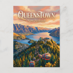 Skyline Gondola Queenstown Neuseeland Postkarte