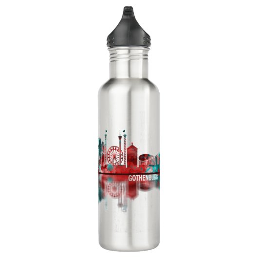 Skyline Göteborg Edelstahlflasche (Rechts)