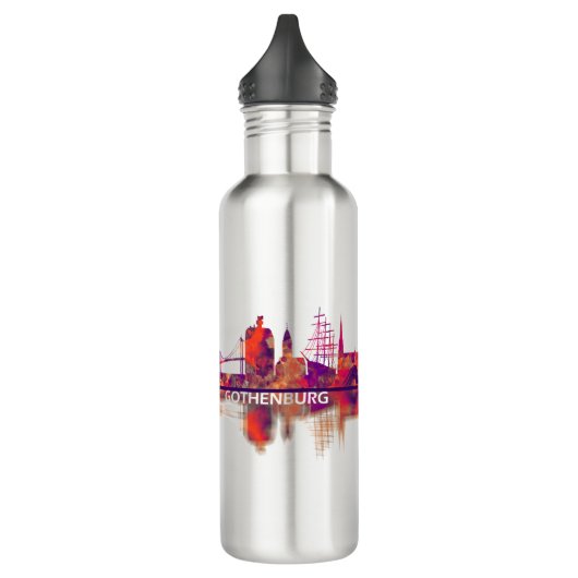 Skyline Göteborg Edelstahlflasche (Links)
