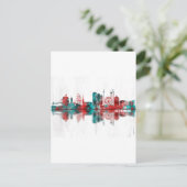 Skyline Göteborg Einladungspostkarte (Stehend Vorderseite)