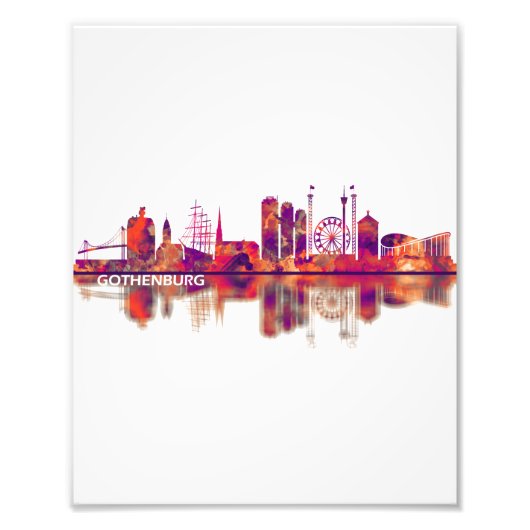 Skyline Göteborg Fotodruck (Vorne)
