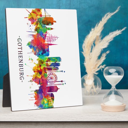 Skyline Göteborg Fotoplatte (Seite)