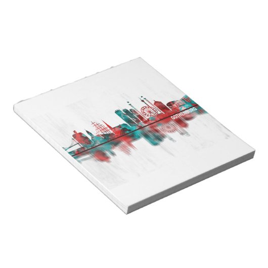 Skyline Göteborg Notizblock (angewinkelt)