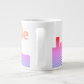 Skyline-Grafik Jumbo-Tasse (Rückseite)