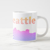 Skyline-Grafik Jumbo-Tasse (Rechts)