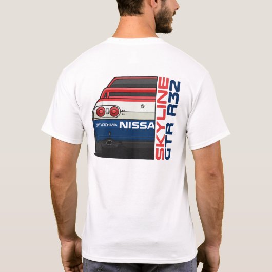 Skyline GT-R Bathurst Livery A T-Shirt (Rückseite)