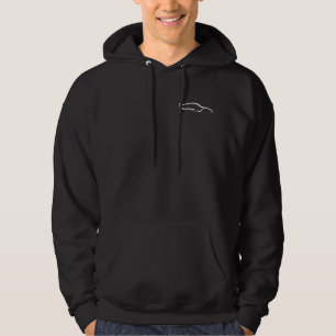 Skyline GT-r Weiß-Silhouette Hoodie