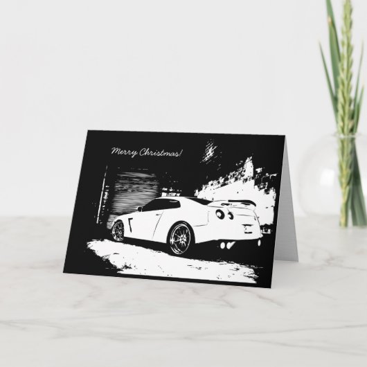 Skyline GTR Christmas Holiday Card Feiertagskarte (Vorderseite)