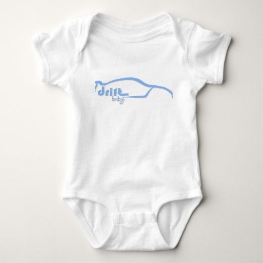 Skyline GTR Drift Baby - Blue Strampler (Vorderseite)