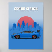 Skyline GTR R34 Poster (Vorne)