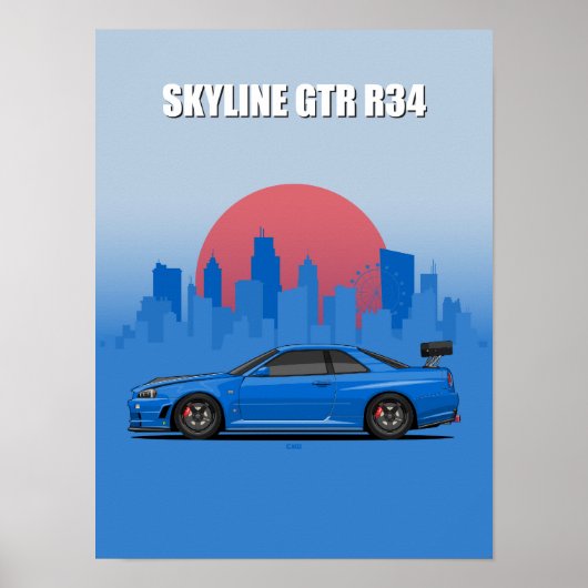 Skyline GTR R34 Poster (Vorne)