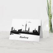Skyline Hamburg Karte (Vorderseite)