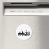 Skyline Hamburg Magnet (In Situ (Geschirrspüler))