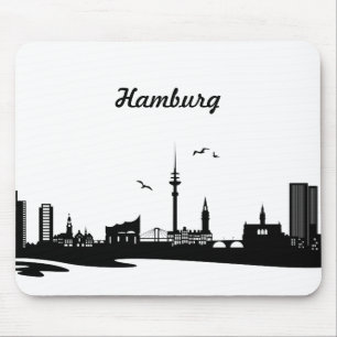 Skyline Hamburg Mousepad