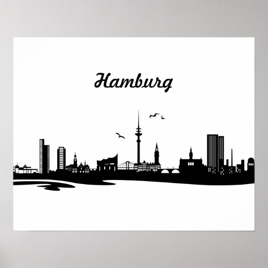 Skyline Hamburg Poster (Vorne)