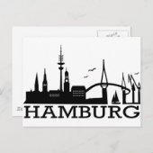 Skyline Hamburg Postkarte (Vorne/Hinten)