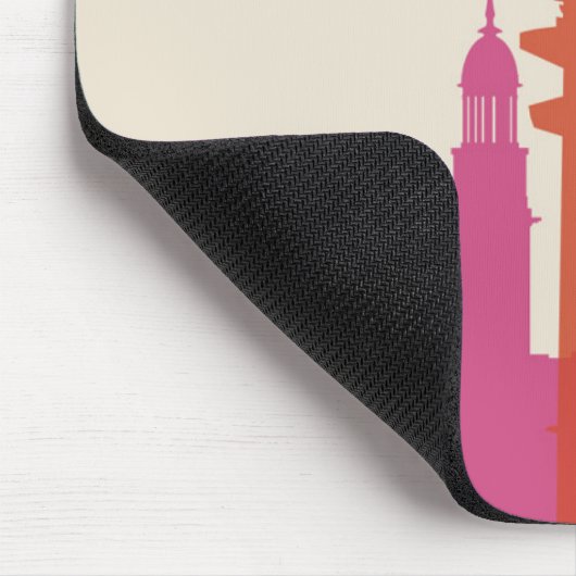 Skyline Hamburgs Deutschland Mousepad (Ecke)