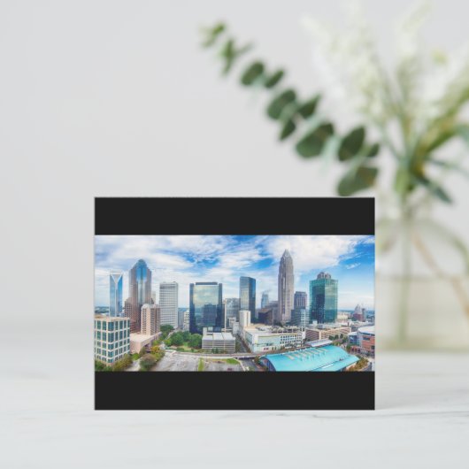 Skyline-Himmelspanorama Postkarte (Stehend Vorderseite)