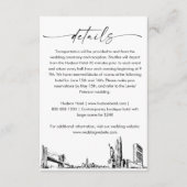 Skyline-Hochzeitskarte in New York, 3,5 x 5 Begleitkarte (Vorderseite)