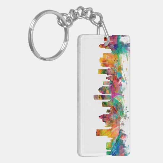 Skyline Houstons Texas Schlüsselanhänger (Vorderseite links)