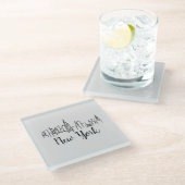 Skyline-Illustration in New York Glasuntersetzer (Schrägansicht)