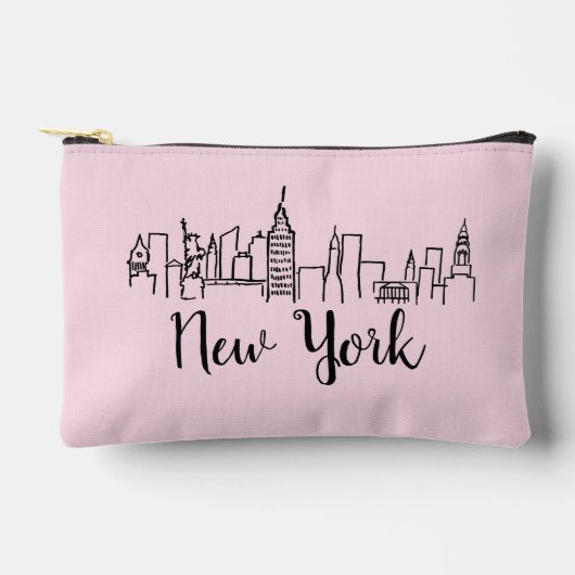 Skyline-Illustration in New York Zubehörtasche (Vorderseite)