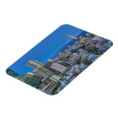 Skyline in der Dämmerung Magnet (Linke Seite)