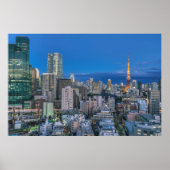 Skyline in der Dämmerung Poster (Vorne)