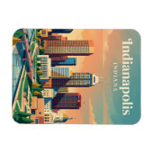 Skyline Indiana Magnet (Horizontal)