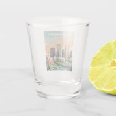 Skyline Indiana Schnapsglas (Rückseite)