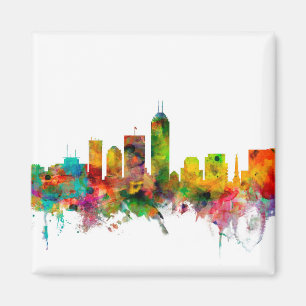 Skyline Indianapolis Indiana Magnet