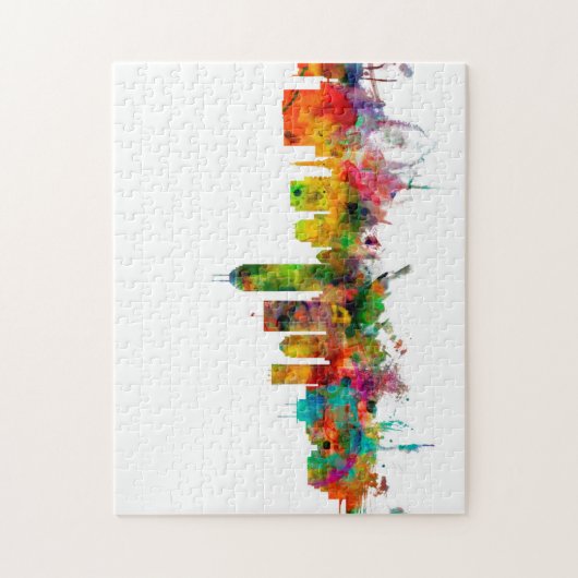 Skyline Indianapolis Indiana Puzzle (Vertikal)