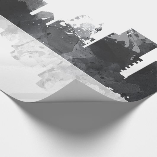 SKYLINE INDIANAS, INDIANAPOLIS GESCHENKPAPIER (Ecke)