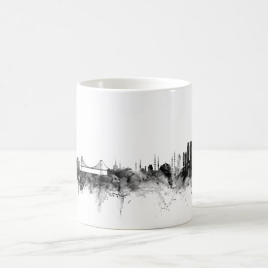 Skyline Istanbuls die Türkei Kaffeetasse (Mittel)