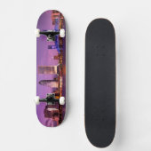 Skyline Jacksonvilles Florida nachts Skateboard (Vorderseite)
