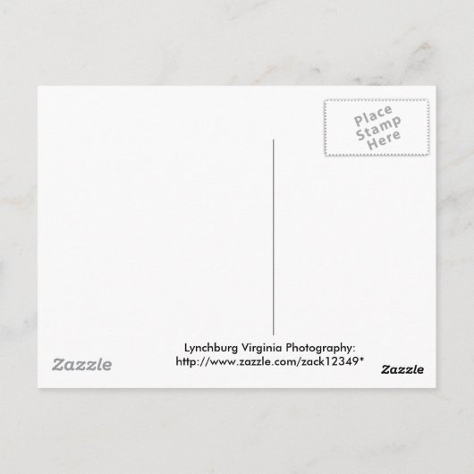 Skyline-Kopie von Lynchburg Postkarte (Rückseite)