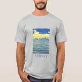 Skyline-Kunst Sydney Harbour T-Shirt (Vorderseite)