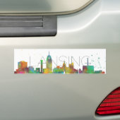 SKYLINE LANSINGS, MICHIGAN AUTOAUFKLEBER (Auf Auto)