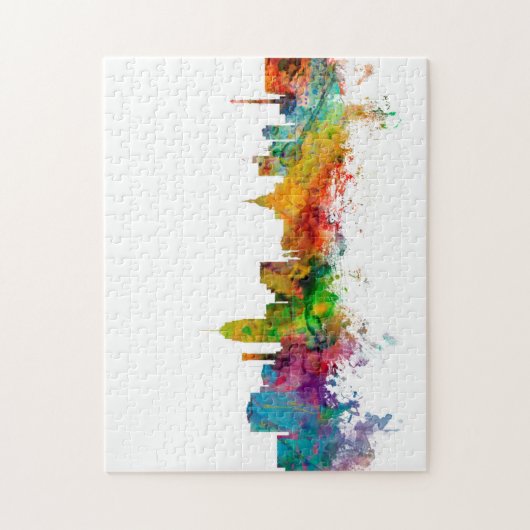 Skyline Lansings Michigan Puzzle (Vertikal)