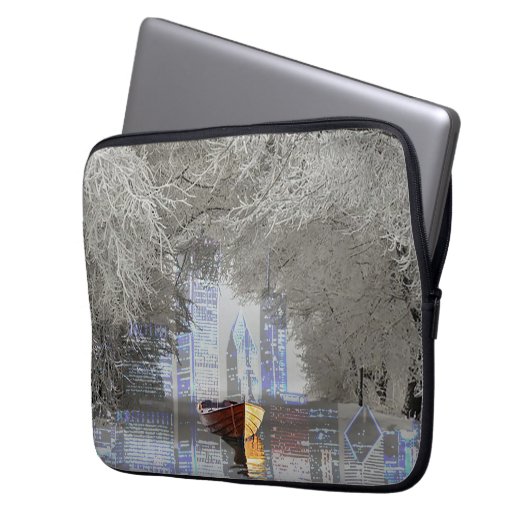 Skyline Laptopschutzhülle (Vorderseite Links)