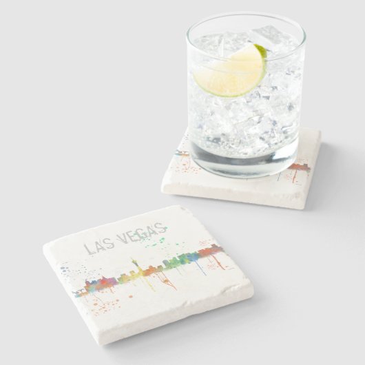 SKYLINE LAS VEGASS, NEVADA STEINUNTERSETZER (Seitenansicht)