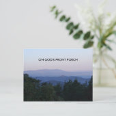 Skyline-Laufwerk 001, AM FRONT PORCH VON GOD Postkarte (Stehend Vorderseite)