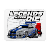 SKYLINE LEGENDS DIE NIE! MAGNET (Horizontal)