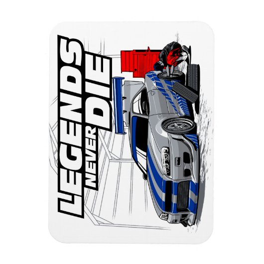 SKYLINE LEGENDS DIE NIE! MAGNET (Vertikal)