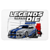 SKYLINE LEGENDS DIE NIE! MAGNET (Horizontal)