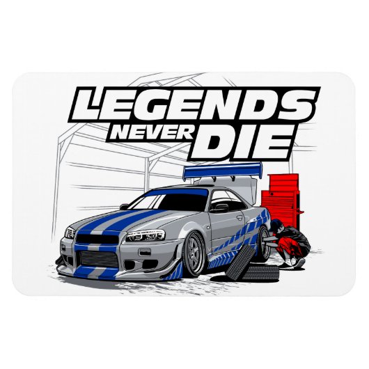 SKYLINE LEGENDS DIE NIE! MAGNET (Horizontal)