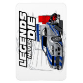 SKYLINE LEGENDS DIE NIE! MAGNET (Vertikal)