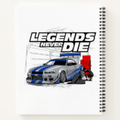 SKYLINE LEGENDS DIE NIE! NOTIZBLOCK (Rückseite)