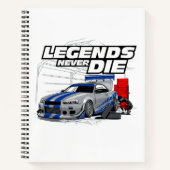 SKYLINE LEGENDS DIE NIE! NOTIZBLOCK (Vorderseite)